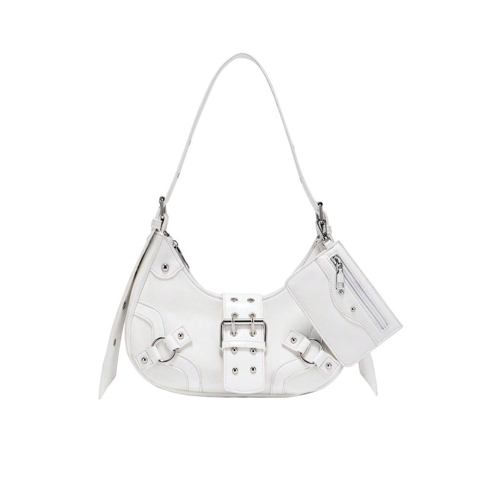Studded Pu Leather Clutch Shoulder Tote Handbag Adjustable Strap Boho o_o